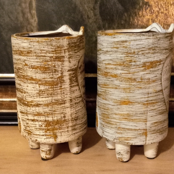 Ashland Summer Owl Container/Vase. 8.5" H, 4"D. - Picture 2 of 6